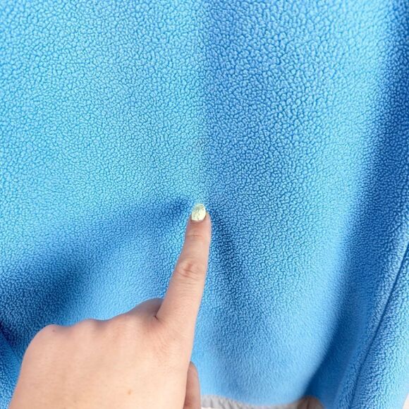 The North Face Girls Blue Fleece Zip Up Jacket Large - Picture 7 of 7